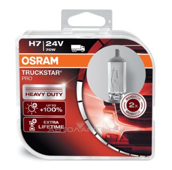 H7 24V- 70W (PX26d) (вибростойкая+увелич.срок службы) Truckstar Pro (2шт.) DuoBox 64215TSP-HCB