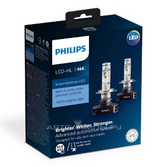 H4 12V-LED (P43t) 6200K 23/23W X-treme Ultinon LED Bright White (��.2 ��.) 12901HPX2