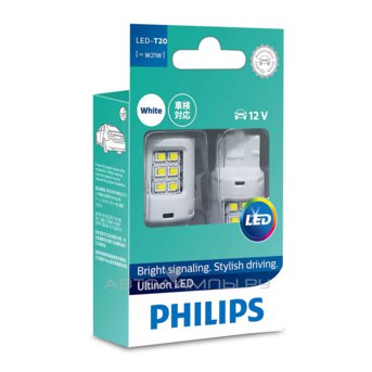 W21W 12V-LED (W3x16d) 6000K 2,5W White Ultinon LED (��.2��.) 11065ULWX2