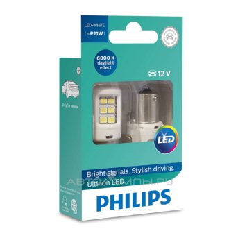 P21W 12V-LED (BA15s) 6000K 2.0W White Ultinon LED (��.2��.) 11498ULWX2