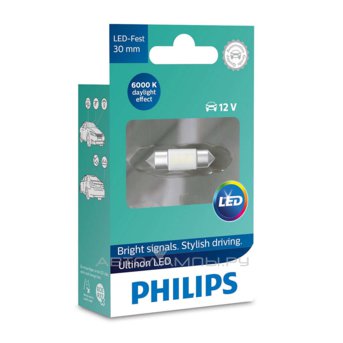 Fest 30 12V-LED (SV8,5) 6000K 1,0W T10,5 Ultinon LED (ку.1шт.). 11860ULWX1