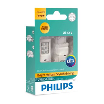 WY21W 12V-LED (WX3x16d) 4,3W Amber Ultinon LED + CANbus 12V 21W CEA (��.2��.) 11065ULAX2