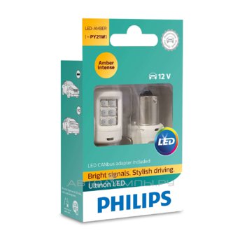 PY21W 12V-LED (BAU15s) 4.3W Amber Ultinon LED + CANbus 12V 21W CEA (��.2��.) 11498ULAX2