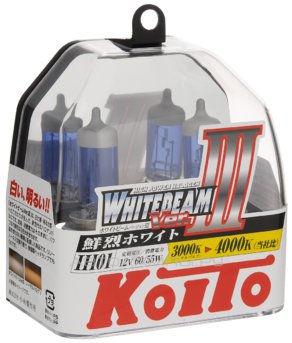 H4B 12V- 60/55W (P43T/IH01) (белый яркий свет, +65% света) Whitebeam (100/90W) (п.уп.2шт.) P0745W