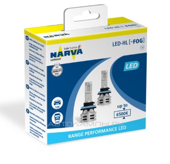 H11/8/16 12/24V-LED (PGJ19-) 6500K 24W Range Performance LED FOG (��.2 ��.) 18036