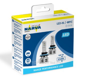 H11 12/24V-LED (PGJ19-2) 6500K 24W Range Performance LED HL (��.2 ��.) 18048