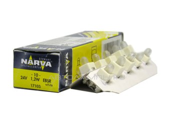 BAX 24V-1,2W (B8,0-12) White (EBS-R 1,25�� FR) 17103