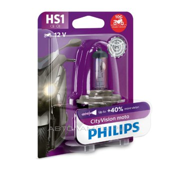 HS1 12V-35/35W (PX43t) ( +40% �����; ����� ����� ����) CityVision Moto 12636CTVBW