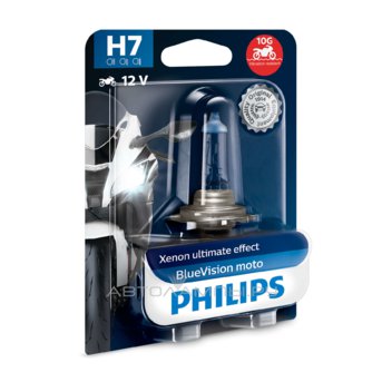 H7 12V- 55W (PX26d) (����� ����� ����-�����.�����.) BlueVision Moto 12972BVUBW