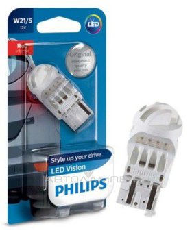W21/5W 12V-LED (W3x16q) Red 1.9W Vision LED (��.1��.) 12835REDB1