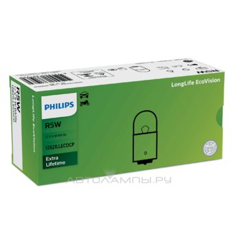R5W 12V-5W (BA15s) (������. ���� ������) Long Life EcoVision 12821LLECOCP