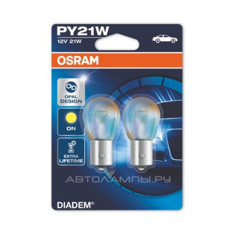 PY21W 12V-21W (BAU15s) (���������. ���.+������.���� ����.) Diadem 7507LDA