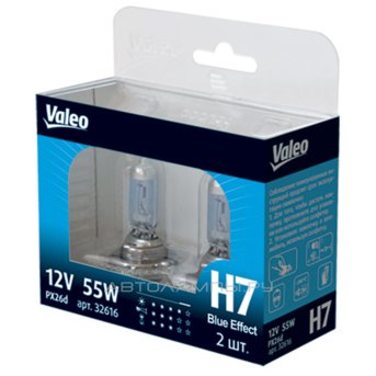 H7 12V- 55W (PX26d) (����� ����-�����.�����.) Blue Effect (�.��.2��.) 32616