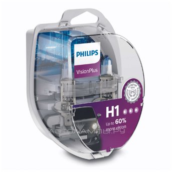 H1 12V- 55W (P14,5s) ( +60% света) Vision Plus (2шт.) 12258VPS2